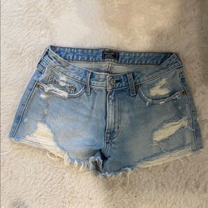 Abercrombie & Fitch Distressed Denim Shorts